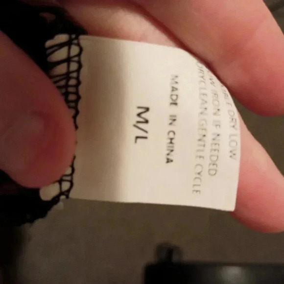 WLM Coatigan Velvet Burnout Western Y2K Preppy Long Sexy cardigan Duster sz M/L - Picture 3 of 10